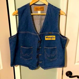 Wrangler denim vest L